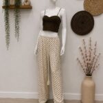 PANTALONES DE LUNARES Y CORDON
