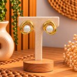 PENDIENTES ACERO PERLA