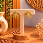PENDIENTES ACERO FLOR