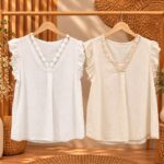 BLUSA DECORACION CUELLO CON VOLANTES SIS