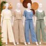 CONJUNTO MANGA CORTA BORDADO