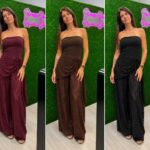 CONJUNTO TOP + PANTALON+PAÑUEL ENCANJE