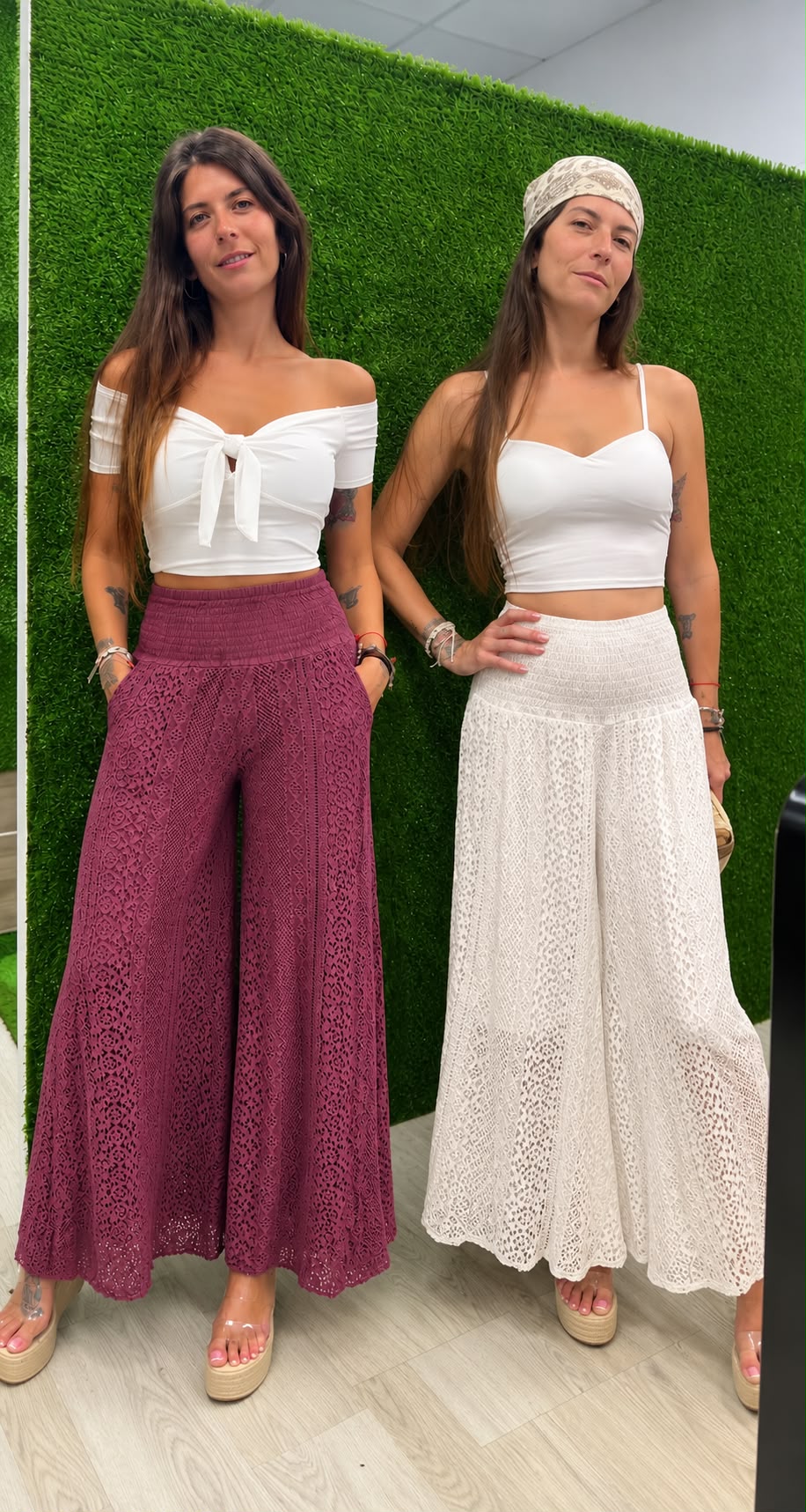 WhatsApp Image 2026-10-23 at 19.13.31 PANTALON BOHO ENCAJE ANCHO - Imagen 1