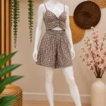 CONJUNTO CORTO TOP + SHORT VICHY
